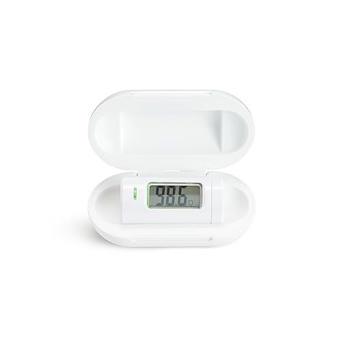 먼치킨 Munchkin® Mini Infrared Thermometer for Baby, Kids and Adults - No Touch Forehead Thermometer, Fast 1 Second Digital Reading, Travel Case Included
