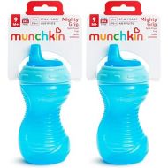 Munchkin Sippy Cups, 10oz Mighty Grip Spill Proof Toddler Cups for 6+Month Old - EZ to Hold Contoured Design, Soft Silicone Spout, Top Rack Dishwasher & Freezer Safe, BPA Free, (Blue 2 Count)