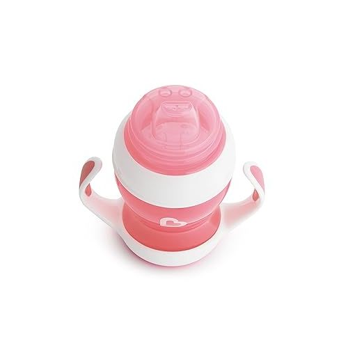 먼치킨 Munchkin® Gentle™ Transition Sippy Trainer Cup, 4 Ounce, Pink