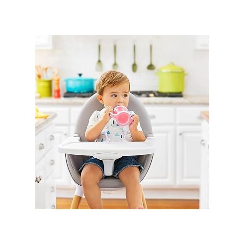 먼치킨 Munchkin® Gentle™ Transition Sippy Trainer Cup, 4 Ounce, Pink