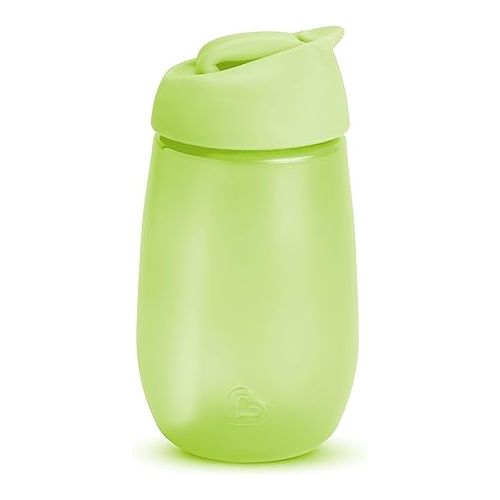 먼치킨 Munchkin® Simple Clean™ Toddler Sippy Cup with Easy Clean Straw, 10 Ounce, 2 Pack, Blue/Green