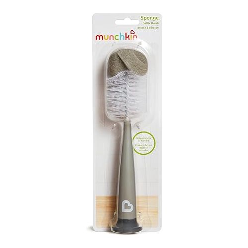 먼치킨 Munchkin® Sponge™ Bottle Brush, Modern Design, 2 Pack, Grey