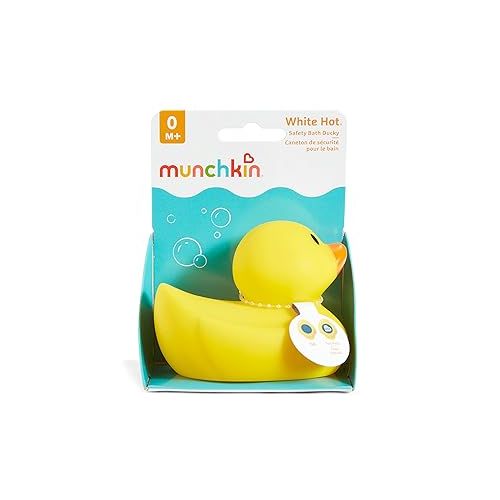 먼치킨 Munchkin® White Hot® Safety Bath Ducky Toy, Yellow