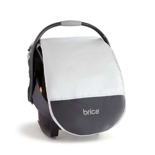 먼치킨 Munchkin Brica Infant Comfort Canopy Car Seat Cover, Helps Block UVA/UVB Rays, Grey