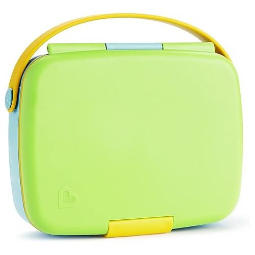 먼치킨 Munchkin® Lunch™ Bento Box for Kids, Includes Utensils, Green