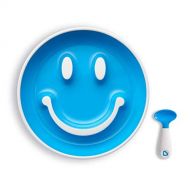 Munchkin Smile n Scoop Kinderteller- und Loeffelset, blau