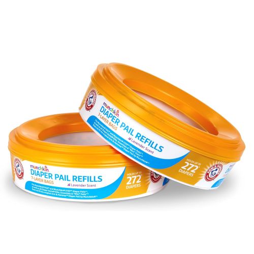 먼치킨 [아마존베스트]Munchkin Arm and Hammer Diaper Pail Refill Rings, 544 Count