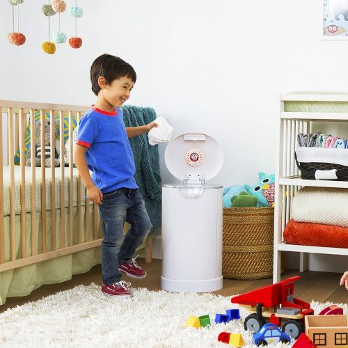 먼치킨 [아마존베스트]Munchkin Diaper Pail Starter Set, Powered by Arm & Hammer, 1 Month Refill Supply