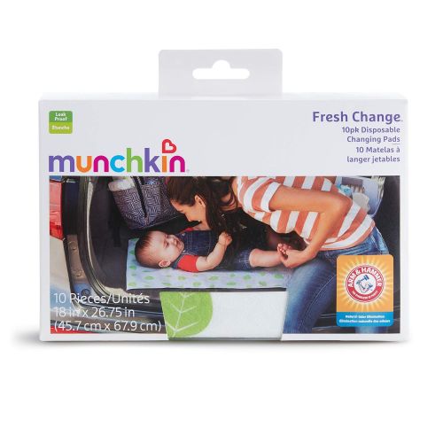 먼치킨 [아마존베스트]Munchkin Arm and Hammer Disposable Changing Pad, 10 Count