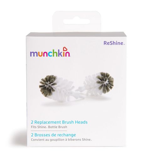 먼치킨 [아마존베스트]Munchkin 2 Piece Shine Stainless Steel Bottle Brush Refills