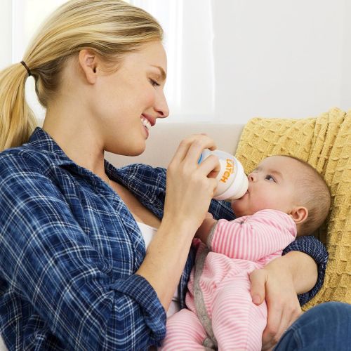먼치킨 [아마존베스트]Munchkin Latch Anti-Colic Baby Bottle with Ultra Flexible Breast-like Nipple, BPA Free, 4 Ounce