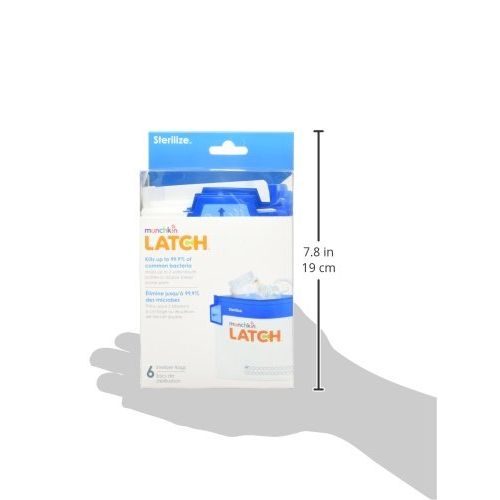 먼치킨 [아마존베스트]Munchkin Latch Microwave Sterilize Bags, 180 Uses, 6 Pack