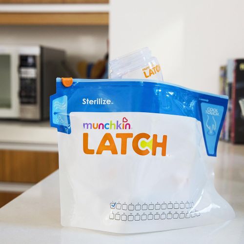 먼치킨 [아마존베스트]Munchkin Latch Microwave Sterilize Bags, 180 Uses, 6 Pack