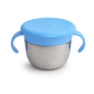 [아마존베스트]Munchkin Stainless Steel Snack Catcher with Lid, 9 Ounce, Blue