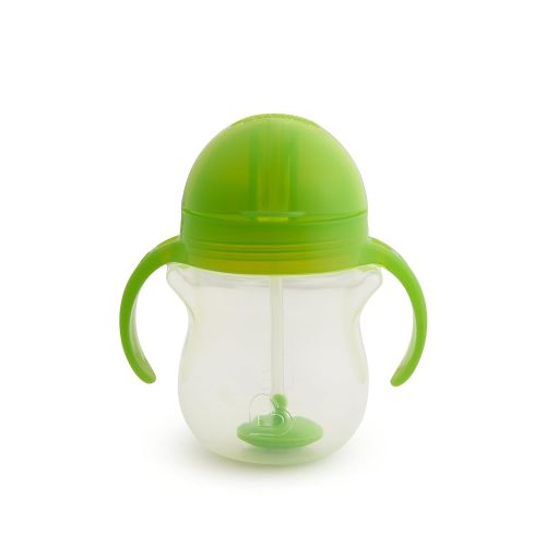 먼치킨 [아마존베스트]Munchkin Click Lock Weighted Straw Cup, 7 Ounce, Green