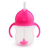 [아마존베스트]Munchkin Click Lock Weighted Straw Cup, 7 Ounce, Pink