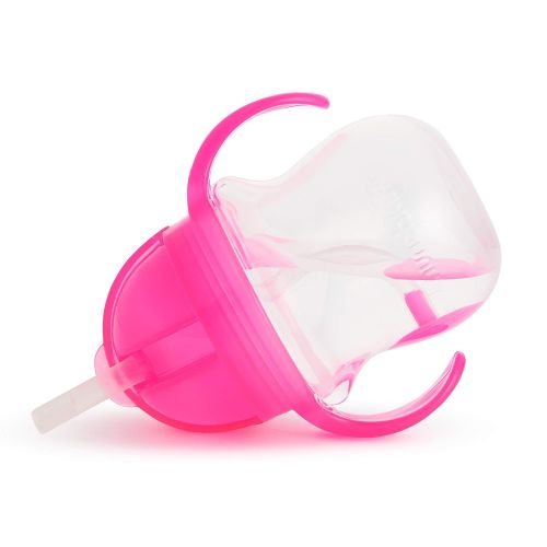 먼치킨 [아마존베스트]Munchkin Click Lock Weighted Straw Cup, 7 Ounce, Pink