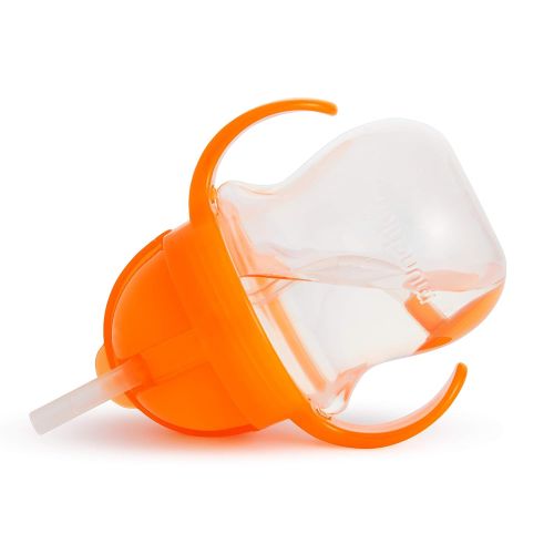 먼치킨 [아마존베스트]Munchkin Click Lock Weighted Straw Cup, 7 Ounce, Orange