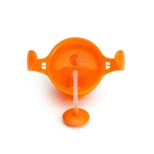 먼치킨 [아마존베스트]Munchkin Click Lock Weighted Straw Cup, 7 Ounce, Orange