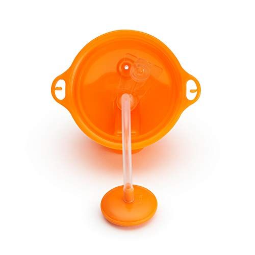 먼치킨 [아마존베스트]Munchkin Click Lock Any Angle Weighted 2 Piece Straw Cup, Pink/Orange