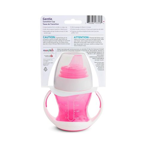 먼치킨 [아마존베스트]Munchkin Gentle Transition Trainer Cup, 4 Ounce, Pink