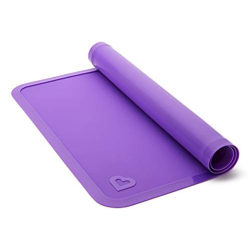 먼치킨 [아마존베스트]Munchkin Silicone Placemats for Kids, 2 Pack, Blue/Purple