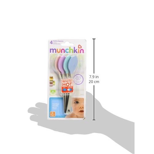 먼치킨 [아마존베스트]Munchkin White Hot Safety Spoons 4 Ct