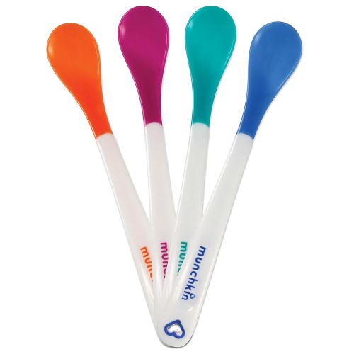 먼치킨 [아마존베스트]Munchkin White Hot Infant Safety Spoons, 4 Count