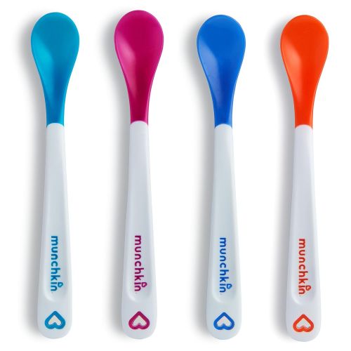 먼치킨 [아마존베스트]Munchkin White Hot Infant Safety Spoons, 4 Count