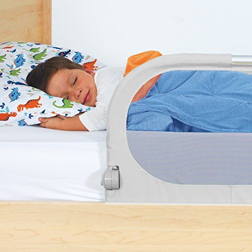 먼치킨 [아마존베스트]Munchkin Sleep Toddler Bed Rail, Fits Twin, Full and Queen Size Mattresses, Grey