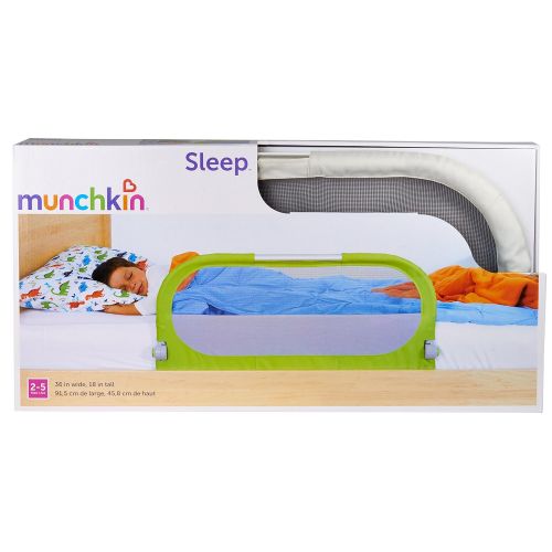 먼치킨 [아마존베스트]Munchkin Sleep Toddler Bed Rail, Fits Twin, Full and Queen Size Mattresses, Grey