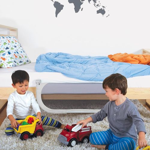 먼치킨 [아마존베스트]Munchkin Sleep Toddler Bed Rail, Fits Twin, Full and Queen Size Mattresses, Grey