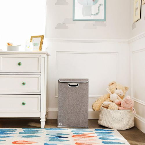 먼치킨 Munchkin Laundry Hamper with Lid, Grey