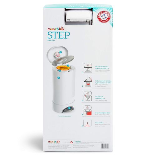 먼치킨 Munchkin Step Diaper Pail Powered by Arm & Hammer