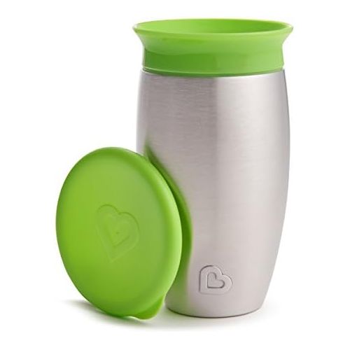 먼치킨 Munchkin Miracle 360 Stainless Steel 10oz Sippy Cup - Assort Trim Colors 17061,17071