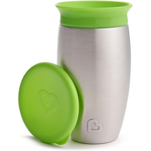 먼치킨 Munchkin Miracle 360 Stainless Steel 10oz Sippy Cup - Assort Trim Colors 17061,17071