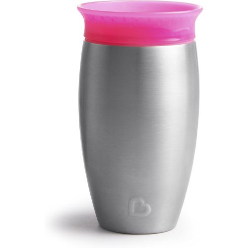 먼치킨 Munchkin Miracle 360 Stainless Steel 10oz Sippy Cup - Assort Trim Colors 17061,17071