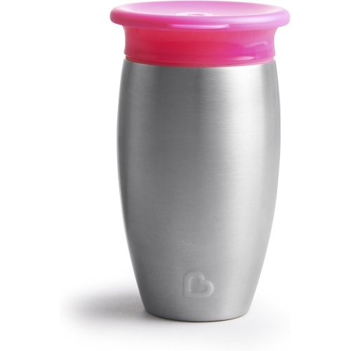 먼치킨 Munchkin Miracle 360 Stainless Steel 10oz Sippy Cup - Assort Trim Colors 17061,17071