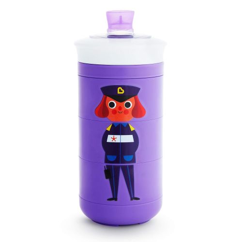 먼치킨 Munchkin Twisty Mix & Match Character Sippy Cup, 9 Oz, Purple