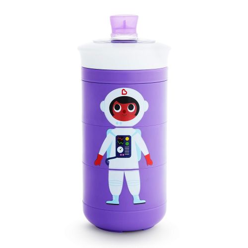 먼치킨 Munchkin Twisty Mix & Match Character Sippy Cup, 9 Oz, Purple