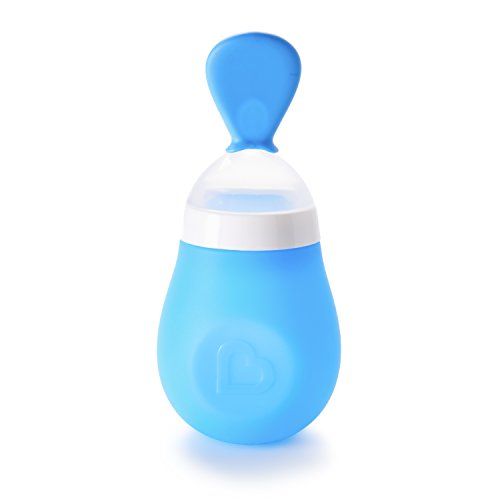 먼치킨 Munchkin Squeeze Baby Food Dispensing Spoon, Blue