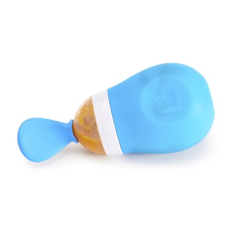 먼치킨 Munchkin Squeeze Baby Food Dispensing Spoon, Blue