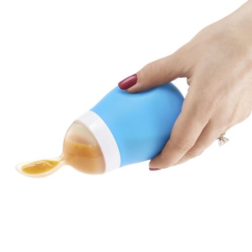 먼치킨 Munchkin Squeeze Baby Food Dispensing Spoon, Blue