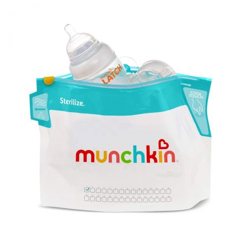먼치킨 Munchkin Latch Microwave Sterilize Bags, 180 Uses, 6 Pack