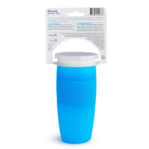 먼치킨 Munchkin Miracle 360 Sippy Cup, Blue, 14 Ounce