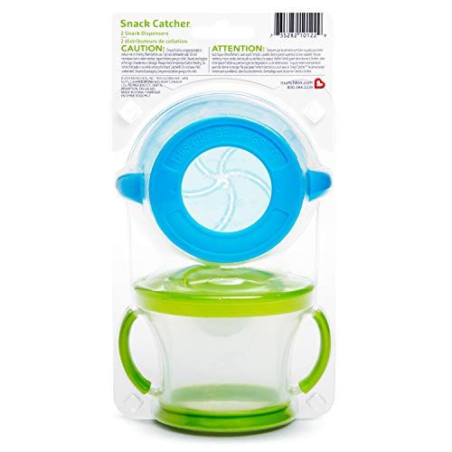 먼치킨 Munchkin Snack Catcher, 2 Pack, Blue/Green