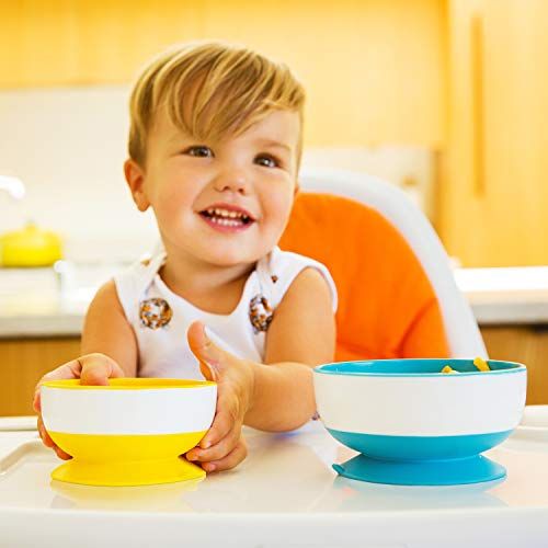 먼치킨 Munchkin Stay Put Suction Bowl, 3 Pack