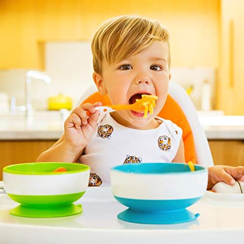 먼치킨 Munchkin Stay Put Suction Bowl, 3 Pack