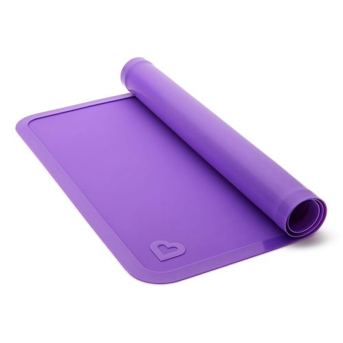 먼치킨 Munchkin Silicone Placemats for Kids, 2 Pack, Blue/Purple