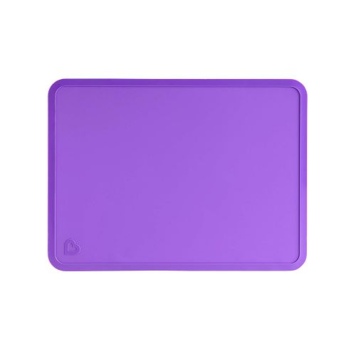 먼치킨 Munchkin Silicone Placemats for Kids, 2 Pack, Blue/Purple